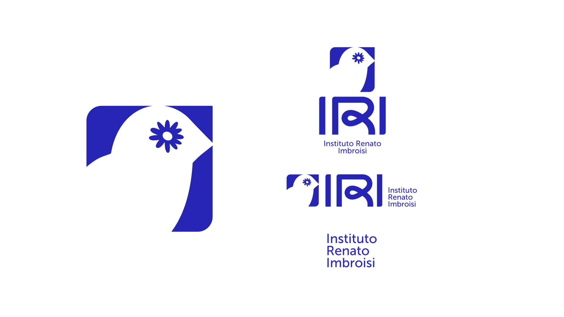 O símbolo final do IRI: o pássaro em azul-índigo e os lockups da marca