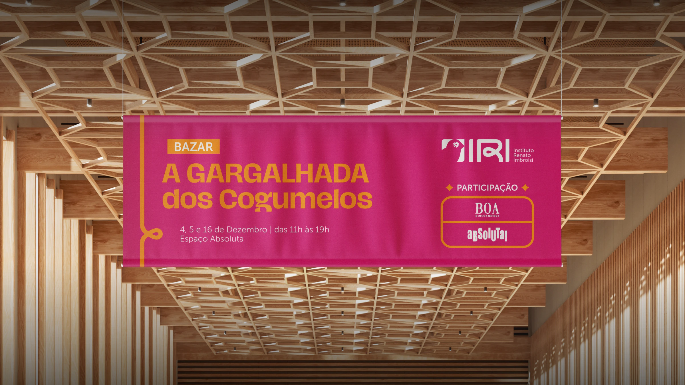 Banner do bazar A Gargalhada, do IRI