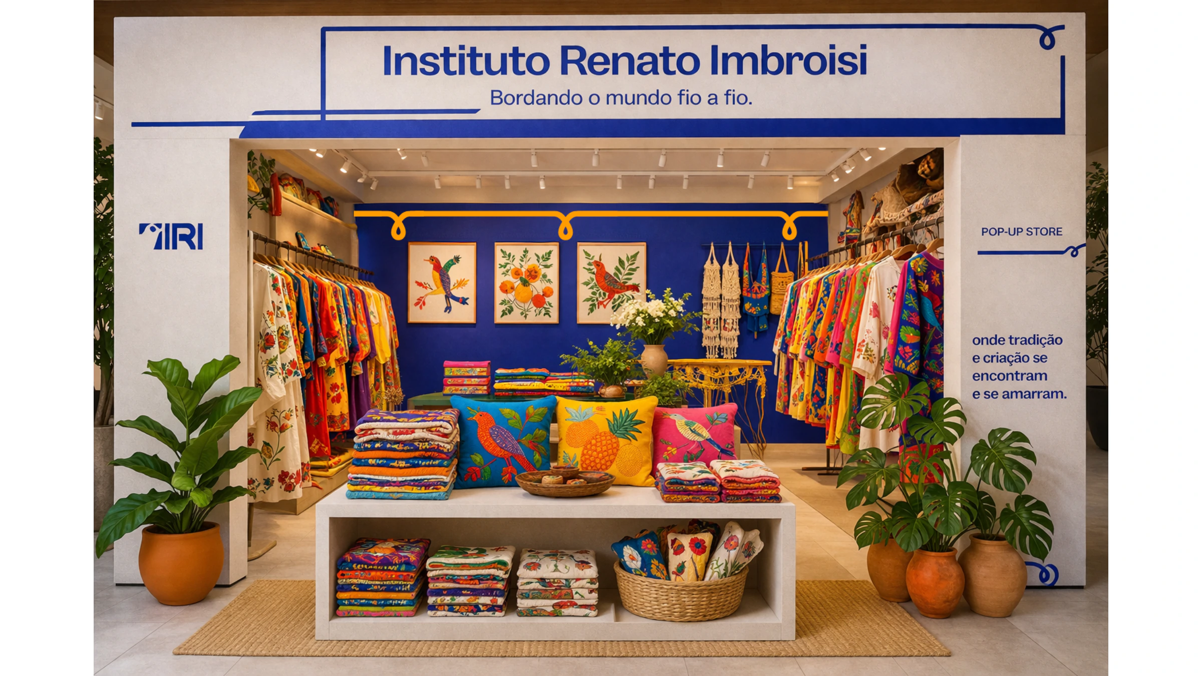 A Pop-up Store IRI, com peças, estampas e grafismos da marca