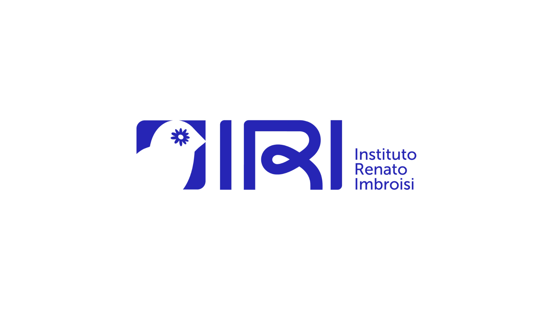 A marca do Instituto Renato Imbroisi: o símbolo do pássaro e o logotipo
