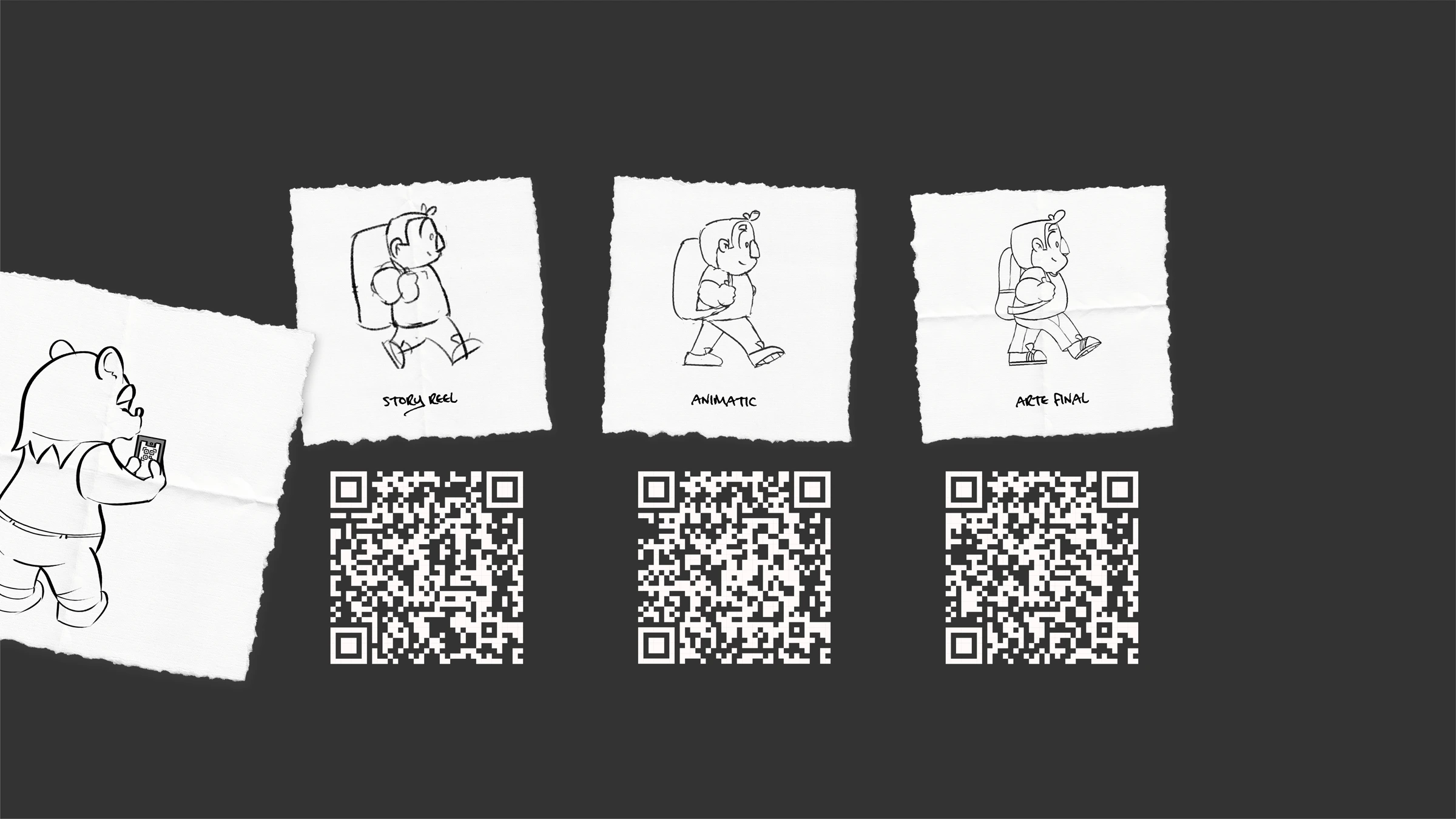 Os protótipos de animação em três etapas: story reel, animatic e arte final